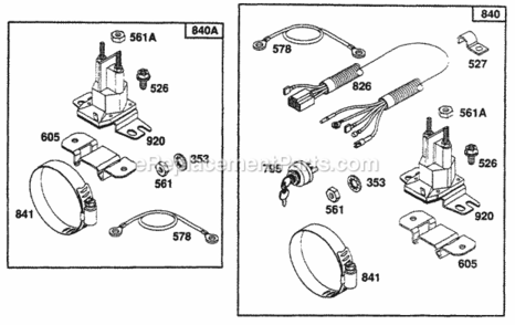 Part Location Diagram of 807947 Briggs and Stratton Kit-Panel